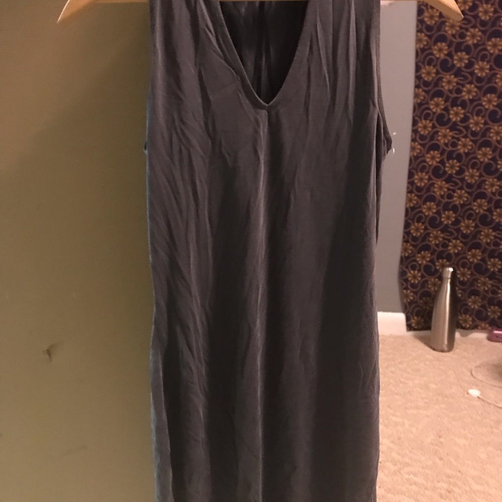 Gray above the knee dress